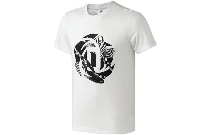 Adidas Adidas T Shirts Men's White Crew Neck Moderate Straight Fit