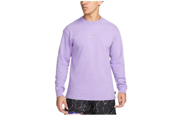 Nike Nike T Shirts Unisex Violet Crew Neck Moderate Straight Fit