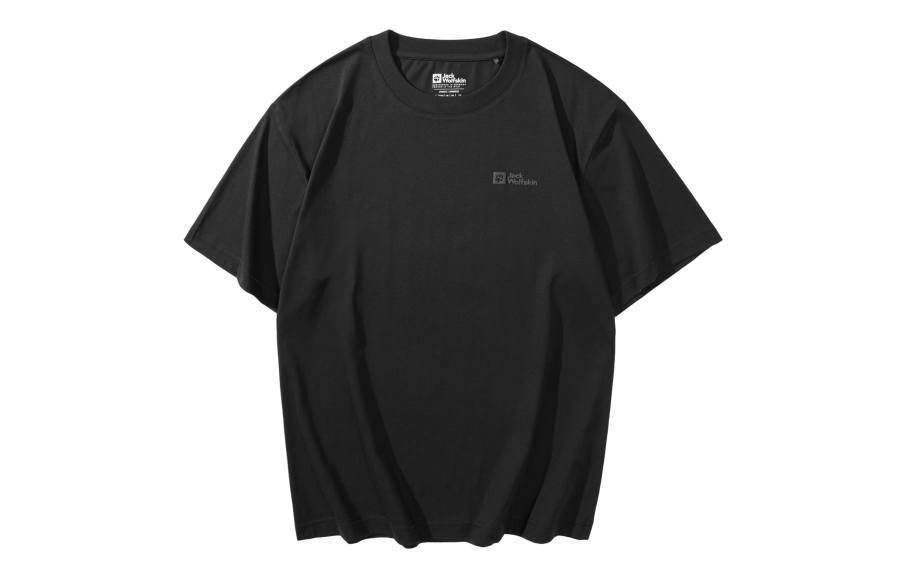 JACK WOLFSKIN T Shirts Unisex Crew Neck Moderate Straight Fit