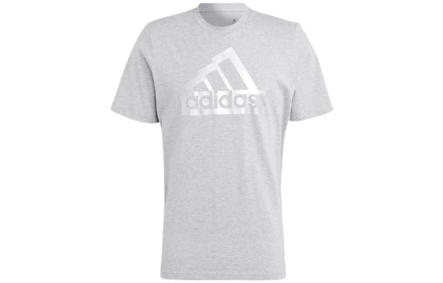 Adidas Adidas Future Icons T Shirts Men's Gray Crew Neck Moderate Straight Fit