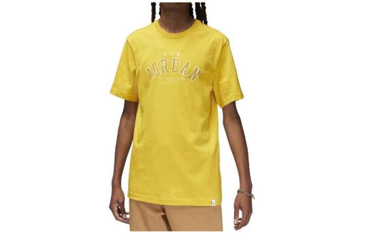 Jordan Jordan Drop Shoulder Sleeve T Shirt Men's Yellow