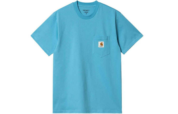 Carhartt WIP X Awake NY Carhartt WIP X Awake NY T Shirts Unisex Blue Moderate Straight Fit