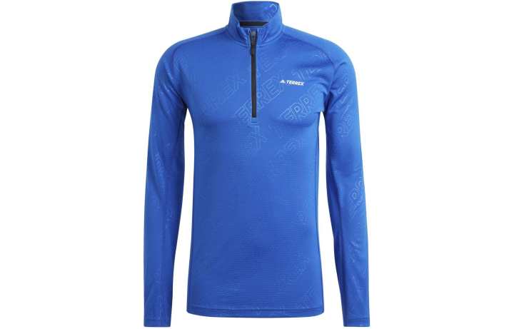 Adidas Adidas T Shirts Men's Blue Stand Collar Moderate Straight Fit