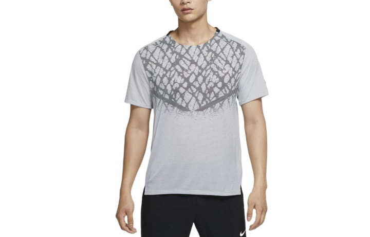 Nike Nike T Shirts Men's Gray Crew Neck Moderate