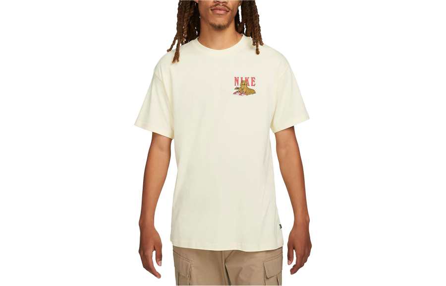 Nike Nike T Shirts Men's Gypsum Crew Neck Moderate Straight Fit