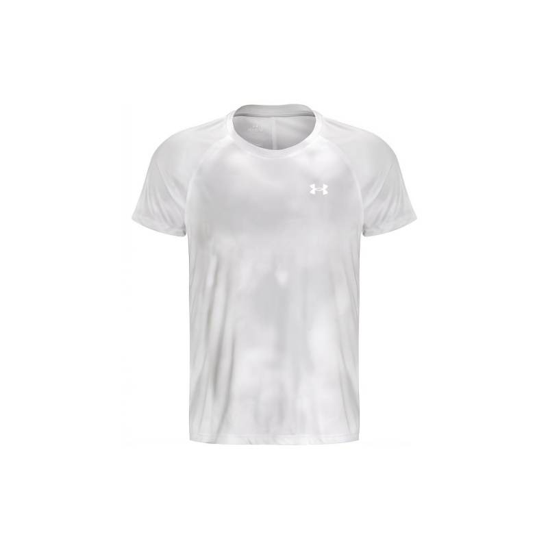 Under Armour Iso Chill T Shirts Men's White Crew Neck Moderate Straight Fit
