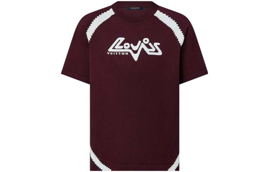 LOUIS VUITTON T Shirt Men's Red Brown