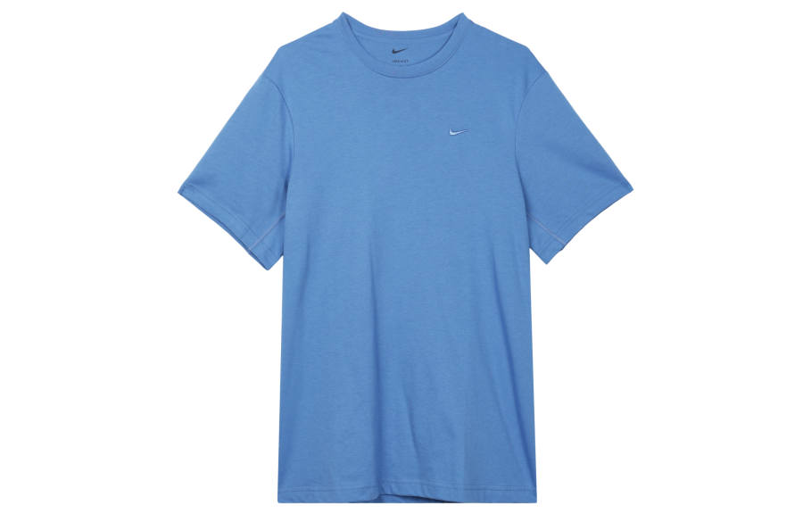 Nike Nike T Shirts Men's Stars Blue Crew Neck Moderate Straight Fit