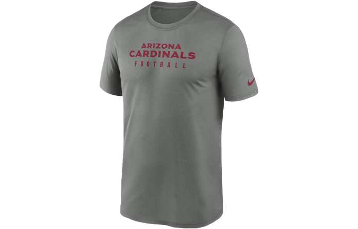 Nike Nike T Shirts Men's Gray Crew Neck Moderate Straight Fit