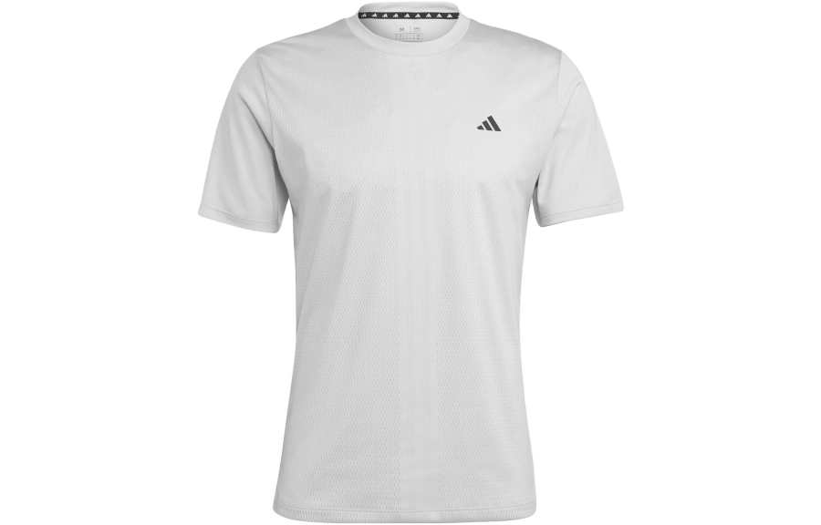 Adidas Adidas HIIT T Shirts Men's White Crew Neck Moderate Straight Fit