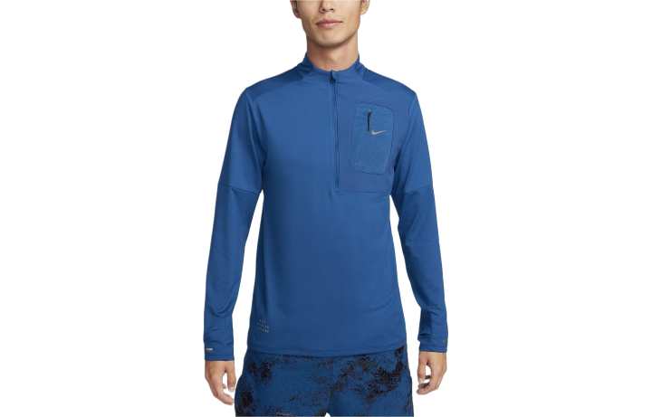 Nike Nike T Shirts Men's Blue Moderate Straight Fit