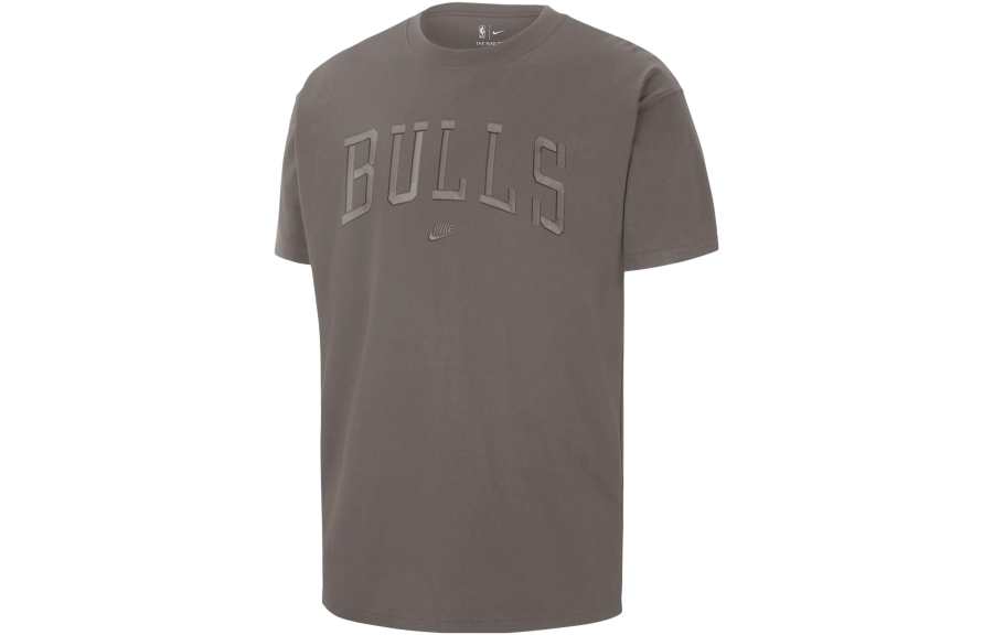 Nike Nike T Shirts Men's Olive Gray Crew Neck Moderate Straight Fit
