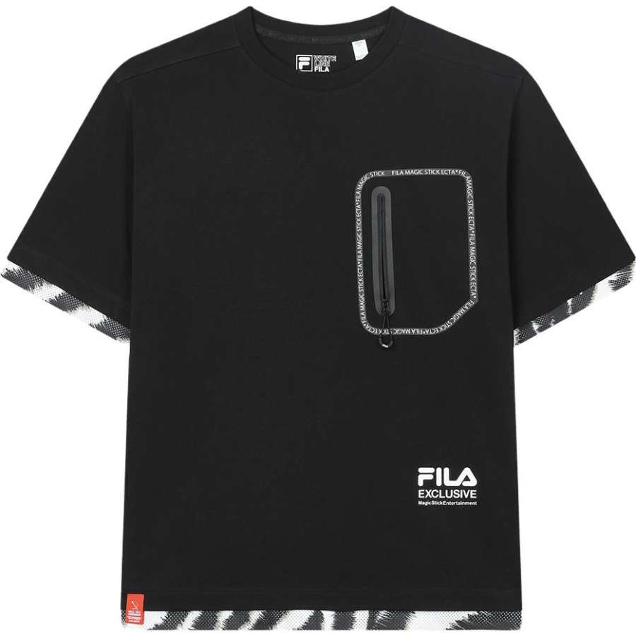 FILA FW23 T Shirt Men's Jet Black