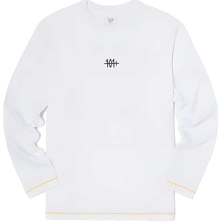 Lee Lee T Shirts Men's White Crew Neck Moderate