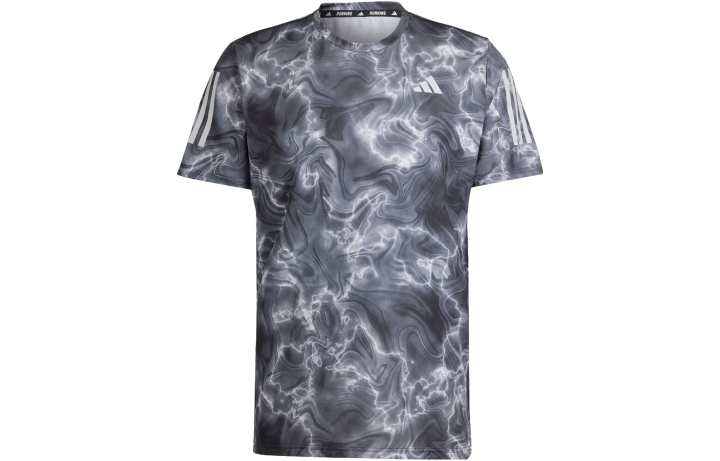 Adidas Adidas ALLOVER PRINT Running T Shirt Men's Dark Gray