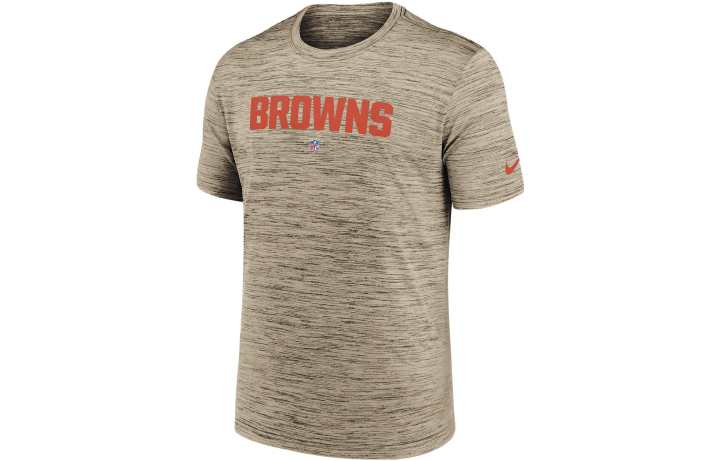 Nike Nike T Shirts Men's Brown Crew Neck Moderate Straight Fit