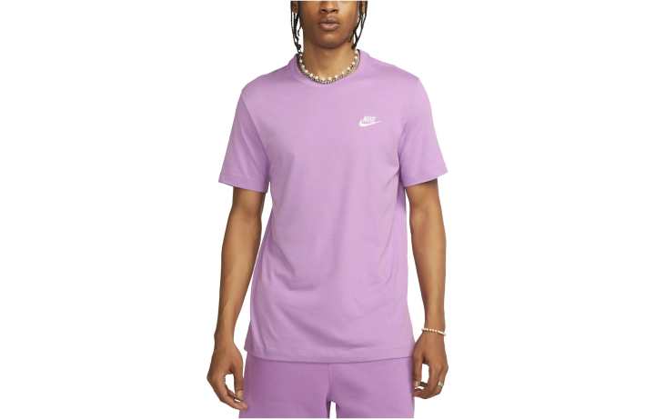 Nike Nike T Shirts Men's Pink Crew Neck Moderate Straight Fit