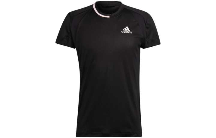 Adidas Adidas T Shirts Men's Black Crew Neck Moderate Straight Fit