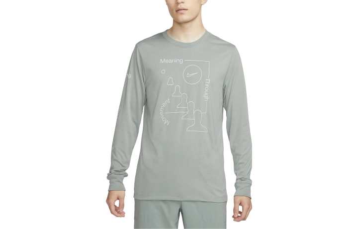 Nike Nike T Shirts Men's Mica Green Crew Neck Moderate Straight Fit