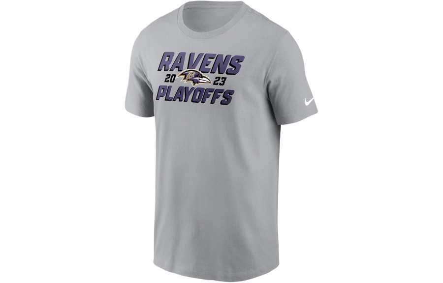 Nike Nike x NFL Baltimore Ravens 2023 NFL Playoffs T Shirt Men's Gray