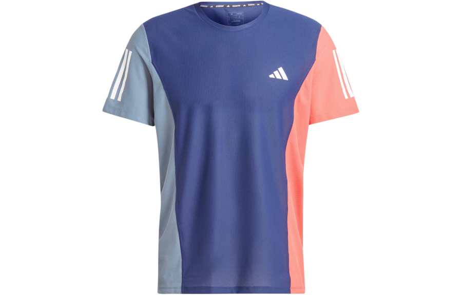 Adidas Adidas T Shirts Men's Dark Blue Crew Neck Moderate Straight Fit