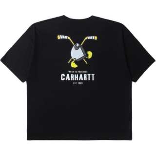 Carhartt WIP T Shirts Men's BKX/Black Crew Neck Moderate