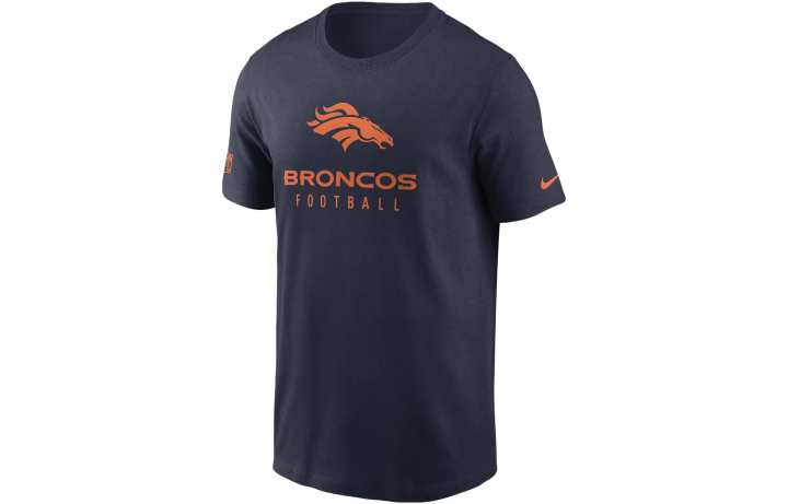 Nike Nike T Shirts Men's Marine Blue Crew Neck Moderate Straight Fit