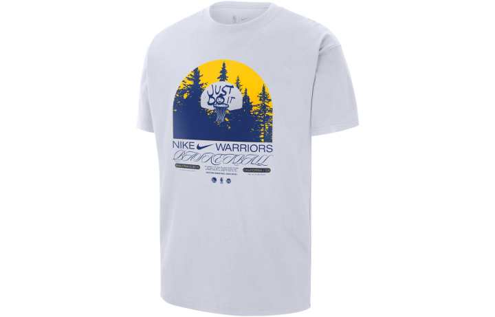 Nike Nike T Shirts Men's White Crew Neck Moderate Straight Fit