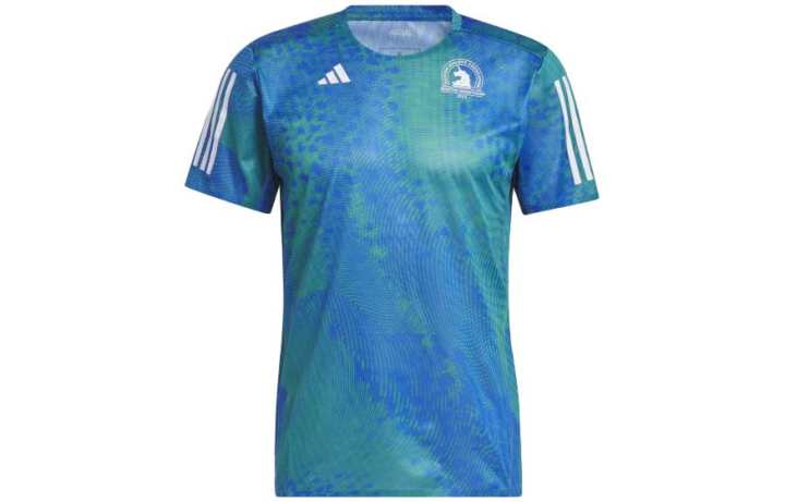 Adidas Adidas T Shirts Men's Blue Crew Neck Moderate Straight Fit