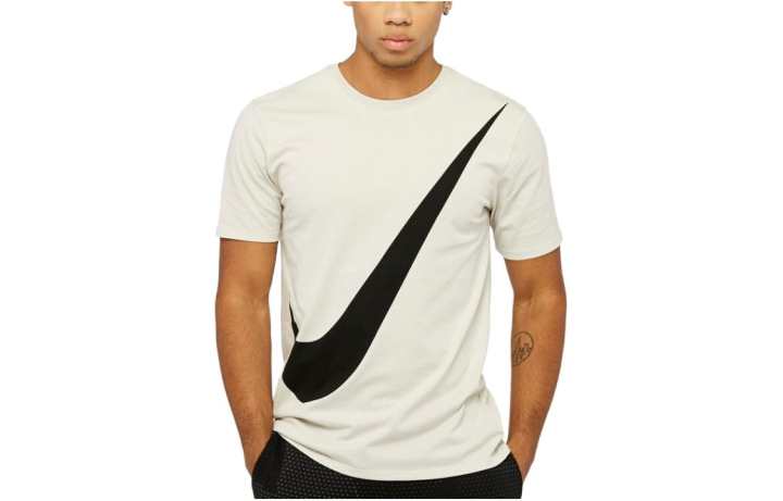 Nike Nike T Shirts Men's White Crew Neck Moderate Straight Fit