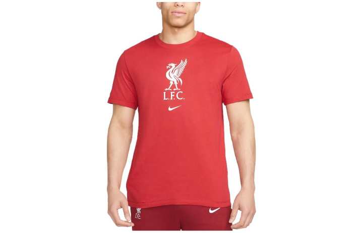 Nike Nike T Shirts Men's Red Crew Neck Moderate Straight Fit