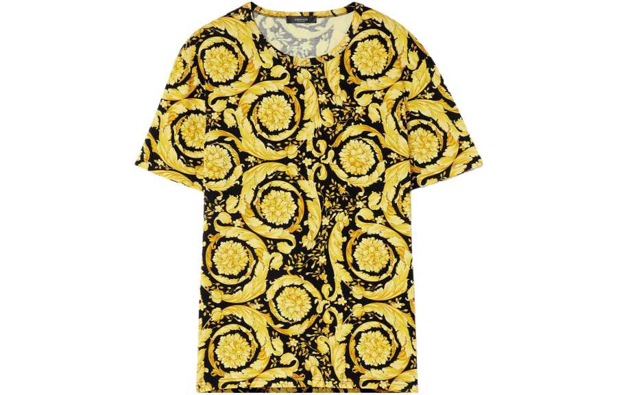 VERSACE VERSACE Baroque Printed Crewneck T Shirt