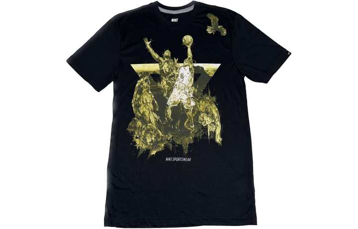 Nike Nike T Shirts Unisex Black Crew Neck Moderate Straight Fit