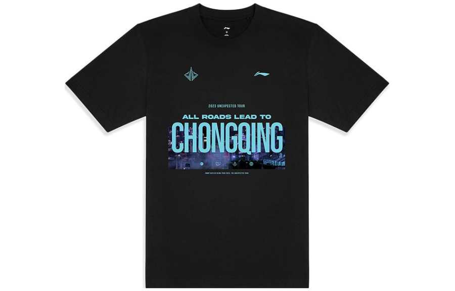 Li-Ning Li Ning Basketball Collection T Shirt Unisex Black