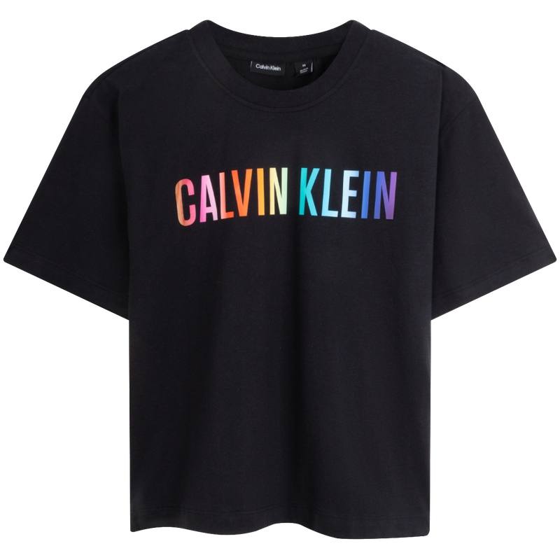 CALVIN KLEIN Rainbow Series T Shirt Men's Space Black