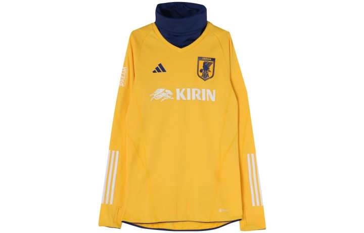 Adidas Adidas T Shirts Men's Yellow Turtleneck Moderate Straight Fit