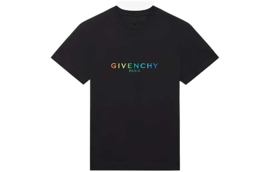 Givenchy Givenchy Slim Fit Pride Embroidered T Shirt
