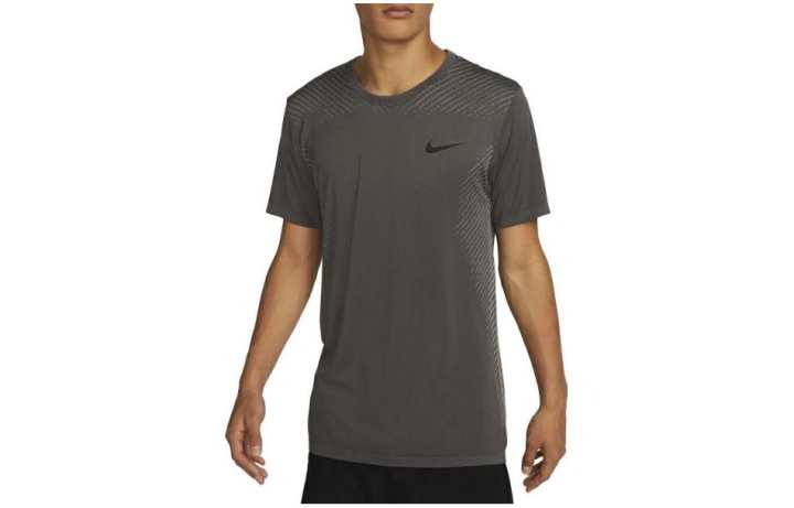 Nike Nike T Shirts Men's Gray Crew Neck Moderate Straight Fit