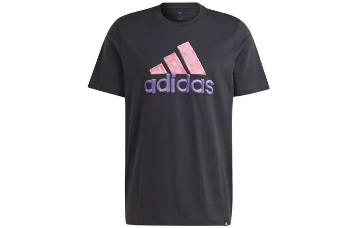 Adidas Adidas T Shirts Men's Carbon Black Crew Neck Moderate