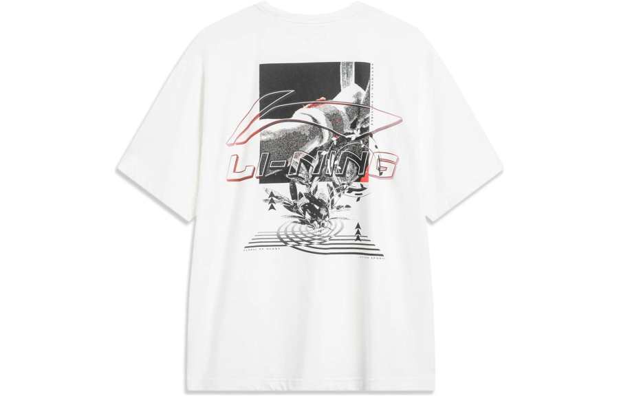 Li-Ning Li Ning Sports Trendy Collection T Shirt Men's Ivory