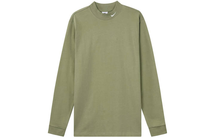 Nike Nike T Shirts Men's Dark Green Crew Neck Moderate Straight Fit