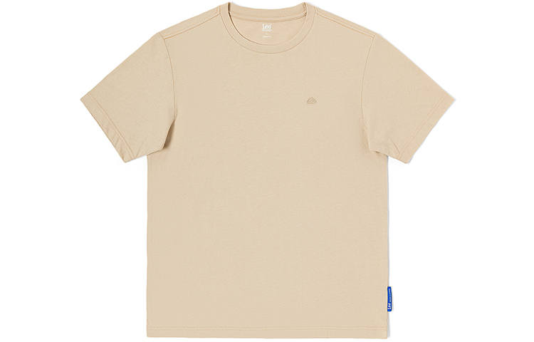 Lee T Shirts Men's Beige Crew Neck Moderate Straight Fit