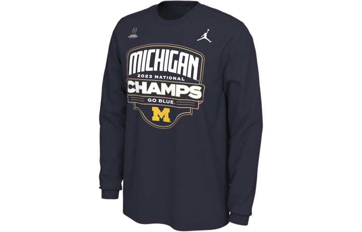 Jordan JORDAN Michigan Men's JORDAN College Long-Sleeve T-Shirt