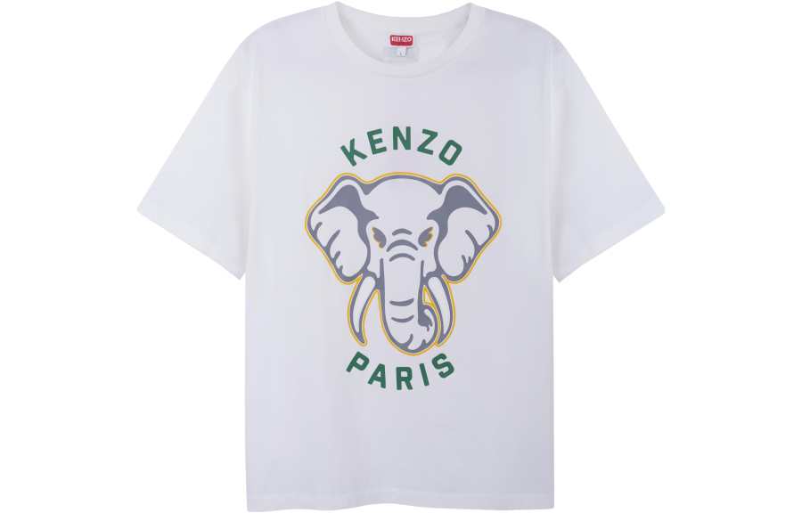 KENZO KENZO ELEPHANT T Shirt Men's Ecru