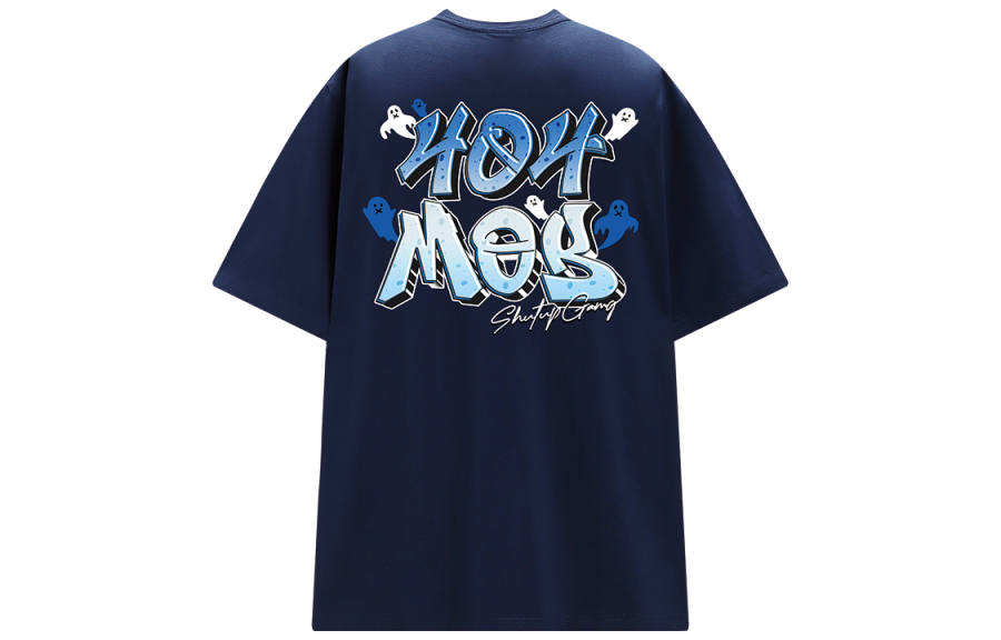 404MOB GANG T Shirts Unisex Crew Neck Moderate Other