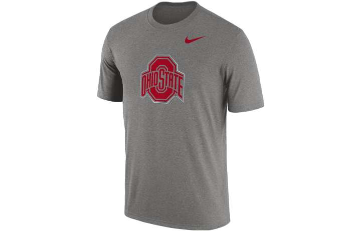 Nike Nike T Shirts Men's Gray Crew Neck Moderate Straight Fit