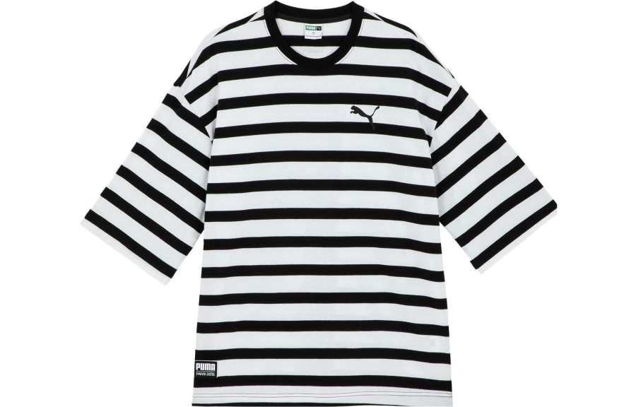 PUMA PUMA Drop Shoulder Sleeve T-Shirt Unisex White