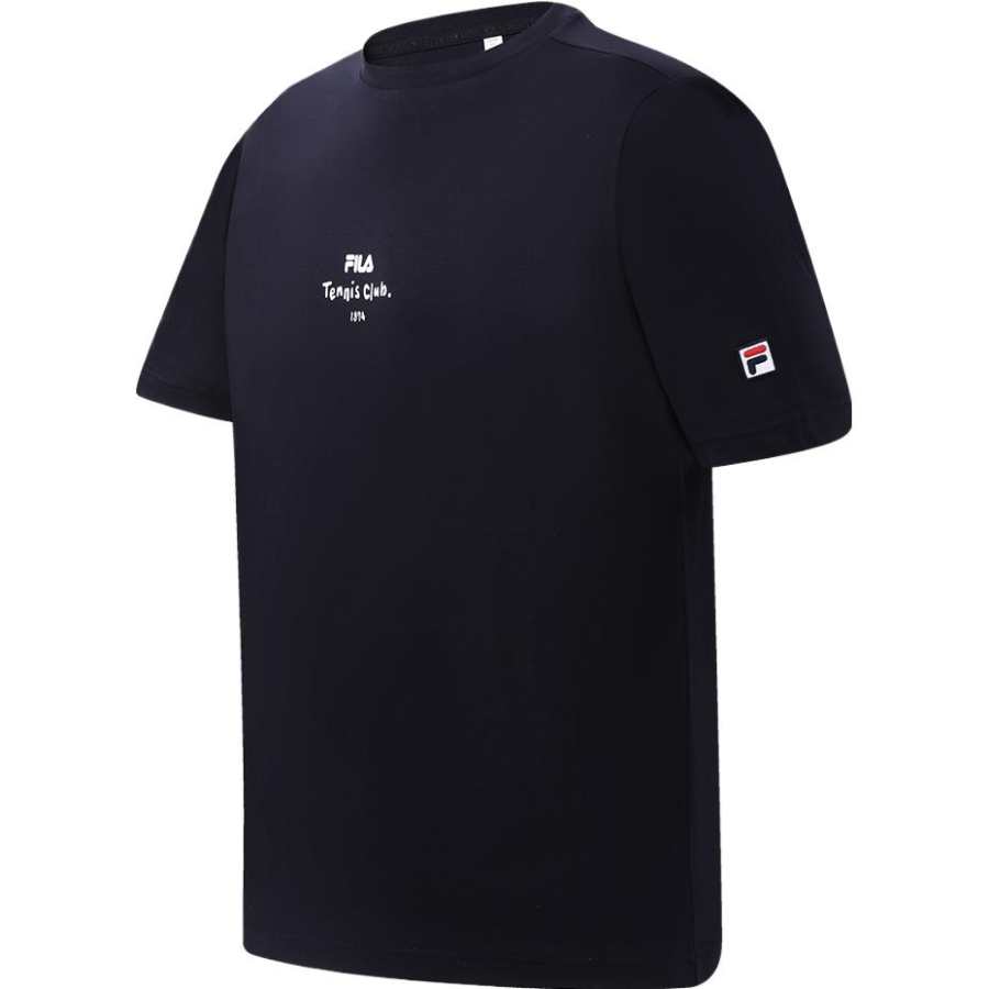 FILA T Shirts Men's Legend Blue Crew Neck Moderate