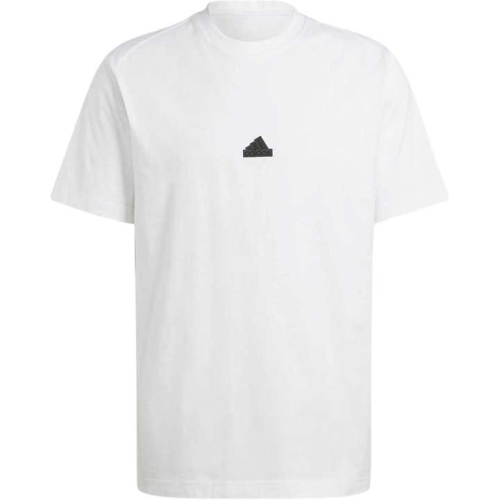 Adidas Adidas Z.N.E T Shirts Men's White Crew Neck Moderate Straight Fit