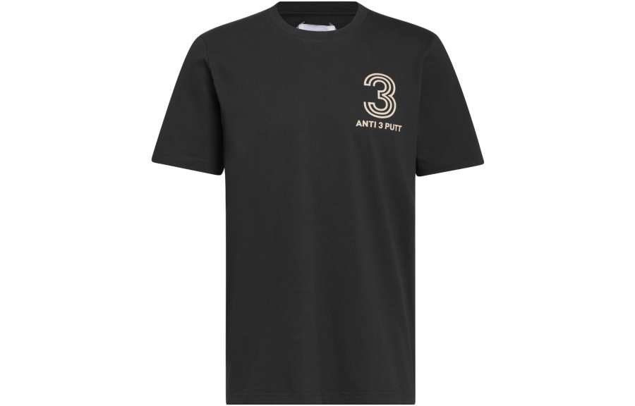 Adidas Adidas T Shirts Men's Black Crew Neck Moderate Straight Fit